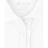 imageThe Childrens Place Girls Short Sleeve Ruffle Pique Polo 2 PackTidalWhite