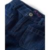 imageThe Childrens Place Girls Wide Leg JeansZodiac Wash Pocket