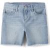 imageDenim Midi ShortsStraight Leg Peony Wash
