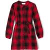 imageThe Childrens Place Big Girls Long Sleeve Casual DressBuffalo Plaid Red