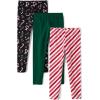 imageThe Childrens Place Girls Fashion LeggingsFestive 3pack
