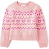 Fuzzy Pink Fairisle