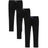 imageThe Childrens Place Girls Ponte Knit Pull on JeggingsBlack 3pack