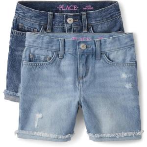 imageDenim Midi ShortsDestructed Peony Wash