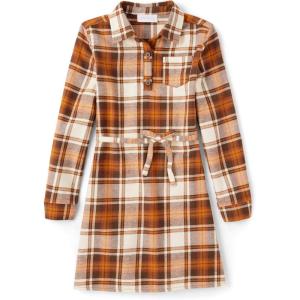 imageThe Childrens Place Big Girls Long Sleeve Casual DressHay Stack