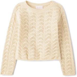 imageThe Childrens Place Girls Long Sleeve Crew Neck Pullover SweaterFrappe Stitch