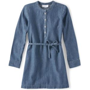 imageThe Childrens Place Girls Long Sleeve Everyday DressAries Denim Wash