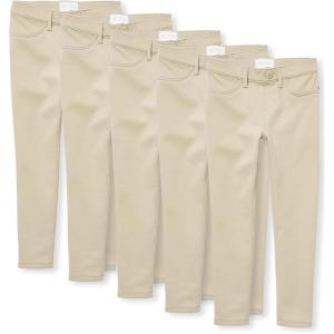 imageThe Childrens Place Girls Ponte Knit Pull on JeggingsSandy 5pack