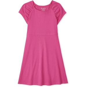 imageThe Childrens Place Girls Short Sleeve Casual Everyday DressesCaddy Pink