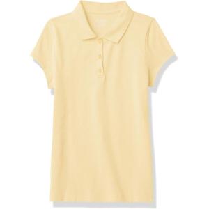 imageThe Childrens Place Girls Short Sleeve Ruffle Pique PoloPale Sun