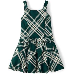 imageThe Childrens Place Girls Sleeveless Dressy Bubble Hem DressBalt Green Plaid