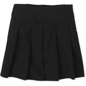 imageThe Childrens Place Girls Uniform Pleated SkortBlack Single