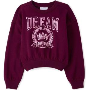 imageThe Childrens Place girls Active Long Sleeve Embellished Winter Warm SweatshirtLove