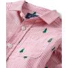 imageThe Childrens Place Big Boys Long Sleeve Poplin Button Down ShirtRed Tree Stripe