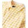 imageThe Childrens Place Big Boys Long Sleeve Poplin Button Down ShirtYellow Gingham