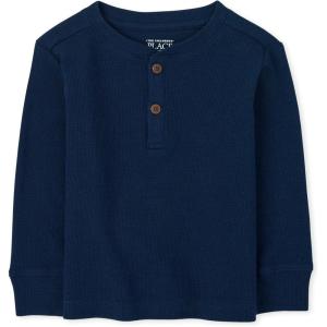 imageThe Childrens Place BabyBoys and Toddler Long Sleeve Thermal Henley ShirtTidal