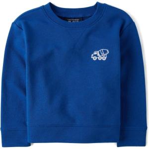 imageThe Childrens Place Boys and Toddler Pullover Crew Neck SweatshirtHuron Blue