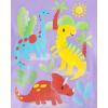 imageThe Childrens Place BabyGirls and Toddler Assorted Everyday Short Sleeve Graphic TShirtsmultipacksPurple DinosPink DinosLove 3pack