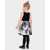 imageThe Childrens Place BabyGirls and Toddler Dressy Dress Short SleeveBlack White Floral