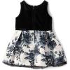 imageThe Childrens Place BabyGirls and Toddler Dressy Dress Short SleeveBlack White Floral