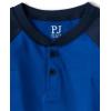 imageThe Childrens Place boys 100 Cotton Long Sleeve Top and Pants2 Piece Pajama SetEssential Blue 2pack