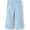 imageThe Childrens Place BabyGirls and Toddler Active Premium Fleece Wide Leg Lounge PantsFloral Blue