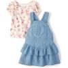 imageThe Childrens Place babygirls And Toddler 2 Piece OutfitCloudless Wash