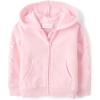 imageThe Childrens Place babygirls And Toddler Active Premium Fleece Zip Up SweatshirtPink Bows