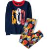 imageThe Childrens Place boys 100 Cotton Long Sleeve Top and Pants2 Piece Pajama SetBasketball