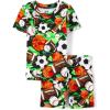 imageThe Childrens Place boys Short Sleeve Top and Shorts Snug Fit 100 Cotton 4 Piece Pajama SetDreaming Sports