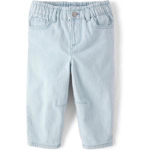 imageThe Childrens Place Baby Girls and Toddler Barrel Leg JeansMax Wash