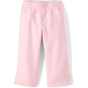imageThe Childrens Place BabyGirls and Toddler Active Premium Fleece Wide Leg Lounge PantsRose Mist