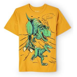 imageThe Childrens Place BabyGirls and Toddler Basic Long Sleeve Layering TeesDinos Running