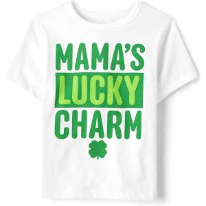 imageThe Childrens Place BabyGirls and Toddler Basic Long Sleeve Layering TeesMamas Lucky Charm