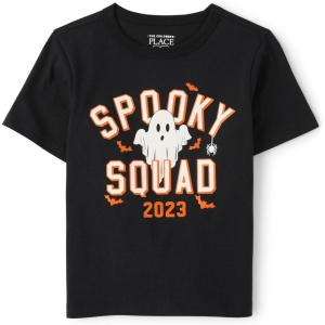 imageThe Childrens Place BabyGirls and Toddler Basic Long Sleeve Layering TeesSpooky Squad2023