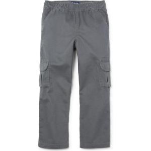 imageThe Childrens Place Boys Pull on Cargo PantsGray Steel Single