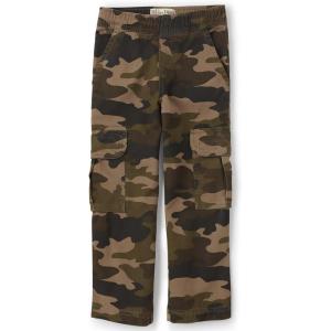 imageThe Childrens Place Boys Pull on Cargo PantsOlive Camo