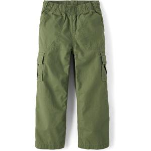 imageThe Childrens Place Boys Pull on Cargo PantsTruly Olive Wide