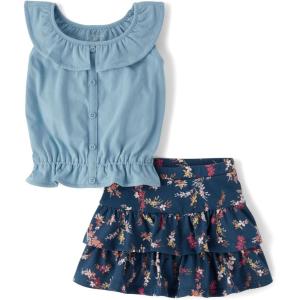 imageThe Childrens Place babygirls And Toddler 2 Piece OutfitSargasso Sea