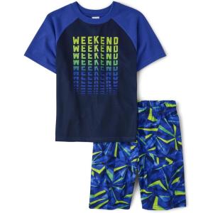 imageThe Childrens Place boys Short Sleeve Top and Shorts2 Piece Pajama SetWeekend