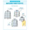imageThe Childrens Place Boys Long Sleeve Button Down ShirtsBlueYellow Plaid  Dad
