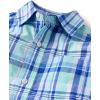 imageThe Childrens Place Boys Long Sleeve Button Down ShirtsMellow Aqua Plaid