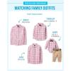 imageThe Childrens Place Boys Long Sleeve Button Down ShirtsPink Ombre Check  Dad