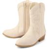 imageThe Childrens Place Girls Western Cowgirl BootOffwhite