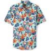 imageThe Childrens Place boys Short Sleeve Button Up ShirtTropical Mellow Aqua