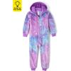 imageThe Childrens Place girls Long Sleeve Fleece Zip Up One Piece PajamaNeon Dreams Sherpa