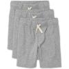 imageFrench Terry Casual ShortsHeather Grey 3 Pack