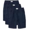 imageThe Childrens Place BabyBoys Essential Cargo ShortsTidal 3pack
