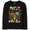 imageThe Childrens Place Boys All Holidays Long Sleeve Graphic TShirts Happy Kwanza Medium