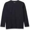 imageThe Childrens Place Boys Basic Layering Long Sleeve TeeNew Navy Single